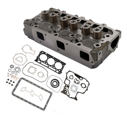 Complete Engine Cylinder Head with Valve Spring & Gasket Kit for Kubota D902 RTV900