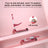 2-in-1 Kids Scooter Foldable Seat Light 3 Wheel Adjustable Folding Bar Pink
