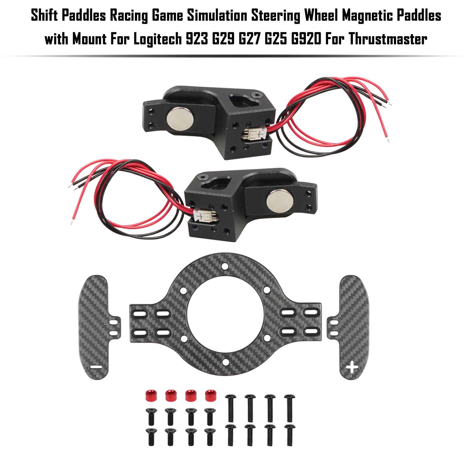 Shift Paddles Racing Game Simulation Steering Wheel with Mount For Logitech G923