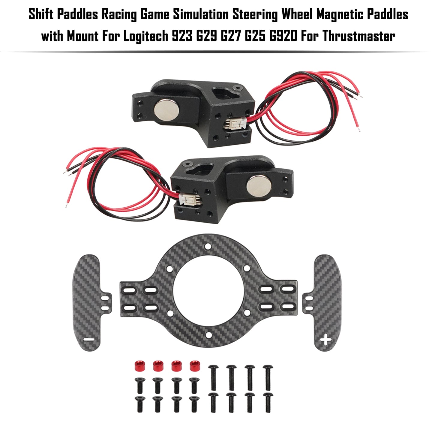 Shift Paddles Racing Game Simulation Steering Wheel with Mount For Logitech G923