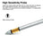 2-in-1 Soil Tester, No Batteries Required pH & Moisture Meter with 11.6" Long Probe for Garden, Lawn & Indoor Plants