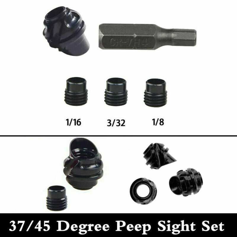 AT2 Degree Sight Lens Archery Bow Peep 45/37 Hooded Aperture (Copy)