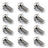 12Pcs Titanium Ti M5x10mm Screws Torx T25 Head Titanium Disc Brake Rotor Bolts