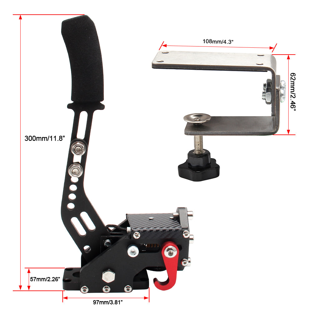 USB3.0 14Bit PC Handbrake Racing Games Linear Handbrake for G27 G29 J3E5 Black