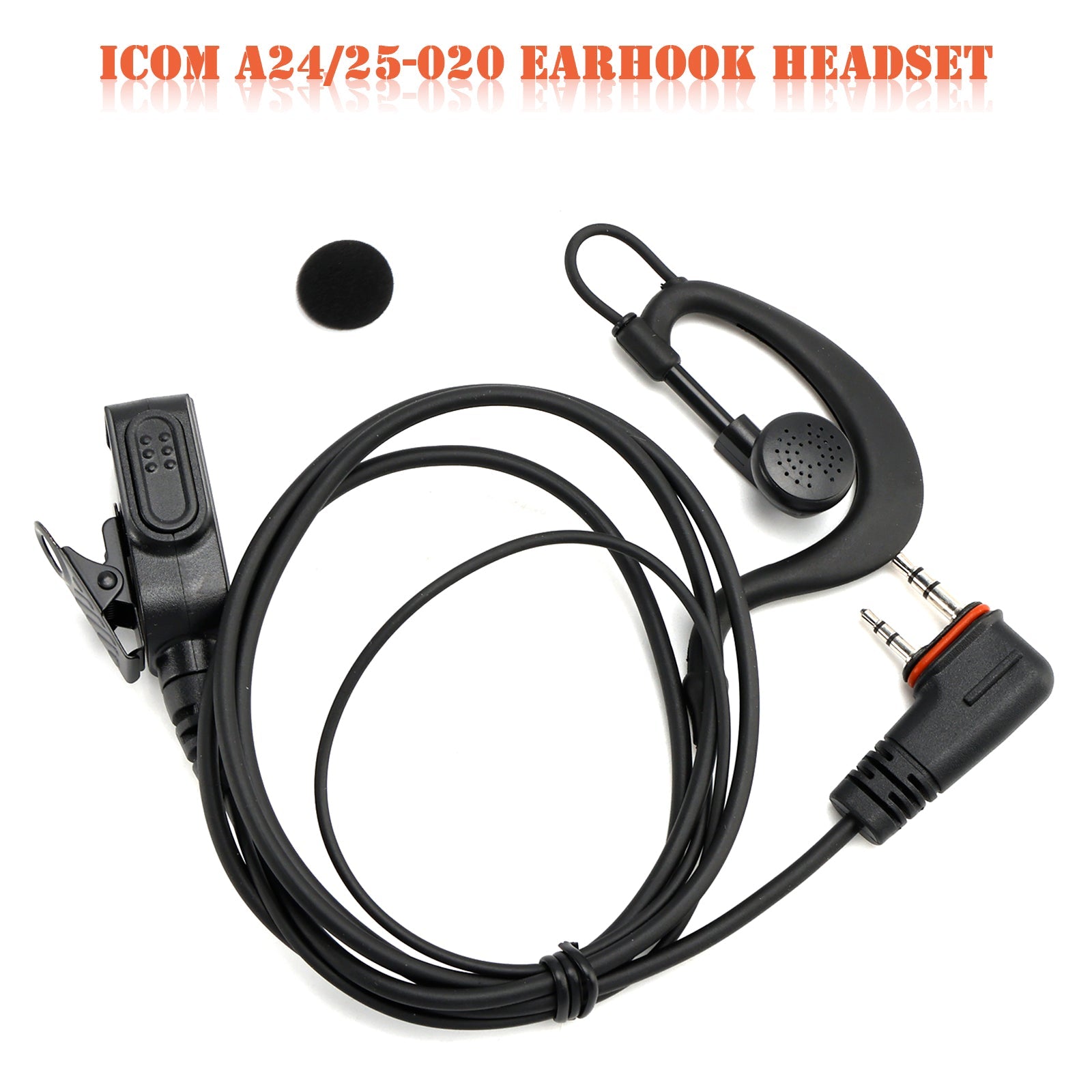 ICOM A24/25-020 Earhook Headset For ICOM A25CE A25N A24 Walkie-Talkie Headset