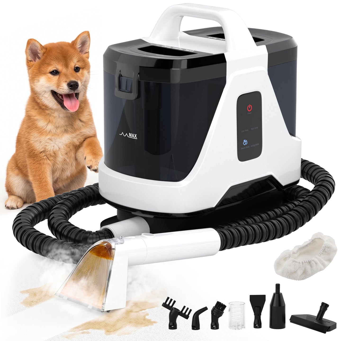 1700W High Power Steam Cleaner Portable Carpet and Upholstery Stain Remover