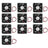 10PCS DC Brushless Cooling PC Computer Fan 24V 8025s 80x80x25mm 0.15A 2 Pin Wire