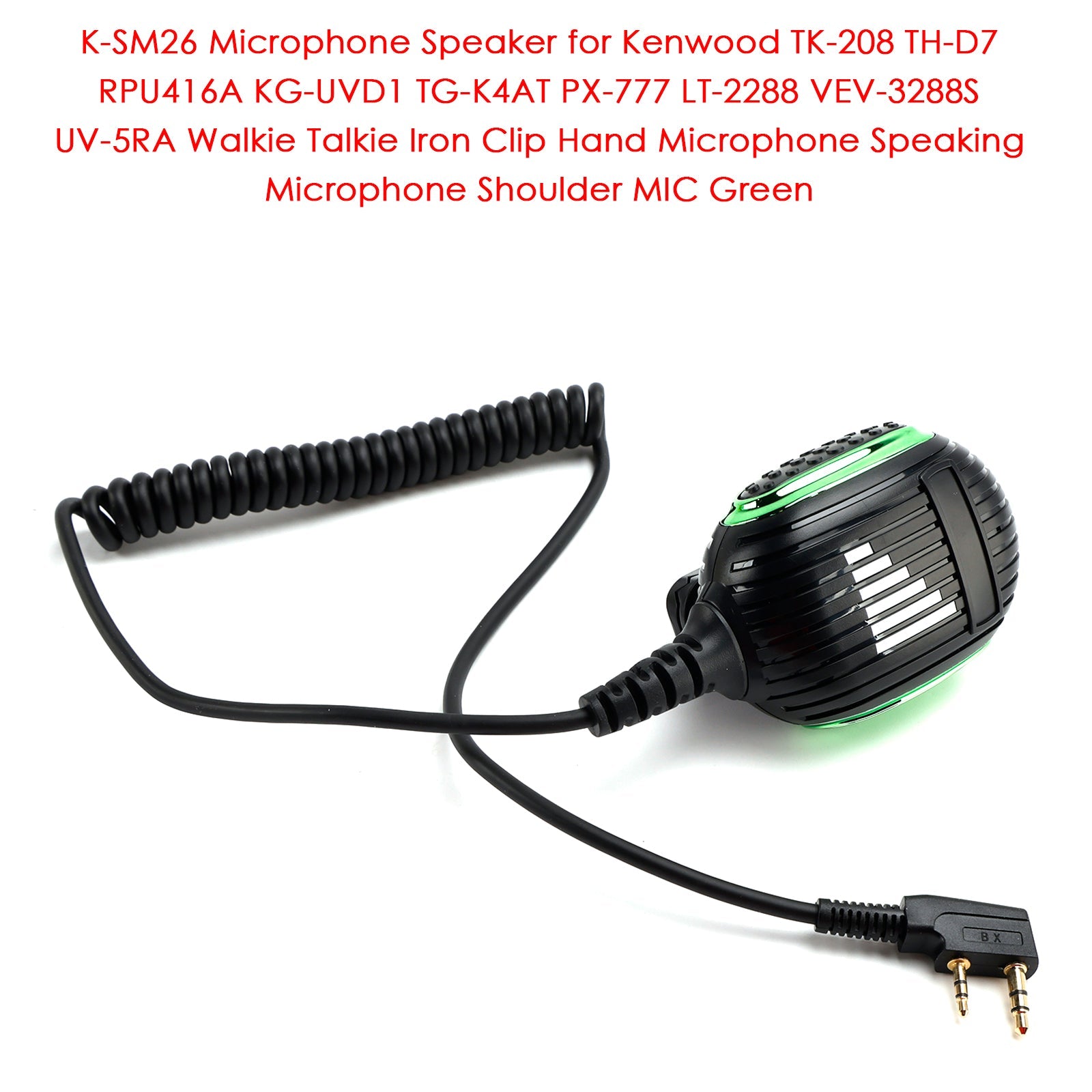 K-SM26 Microphone Speaker for TK-208 TH-D7 RPU416A KG-UVD1 TG-K4AT PX-777 Gold