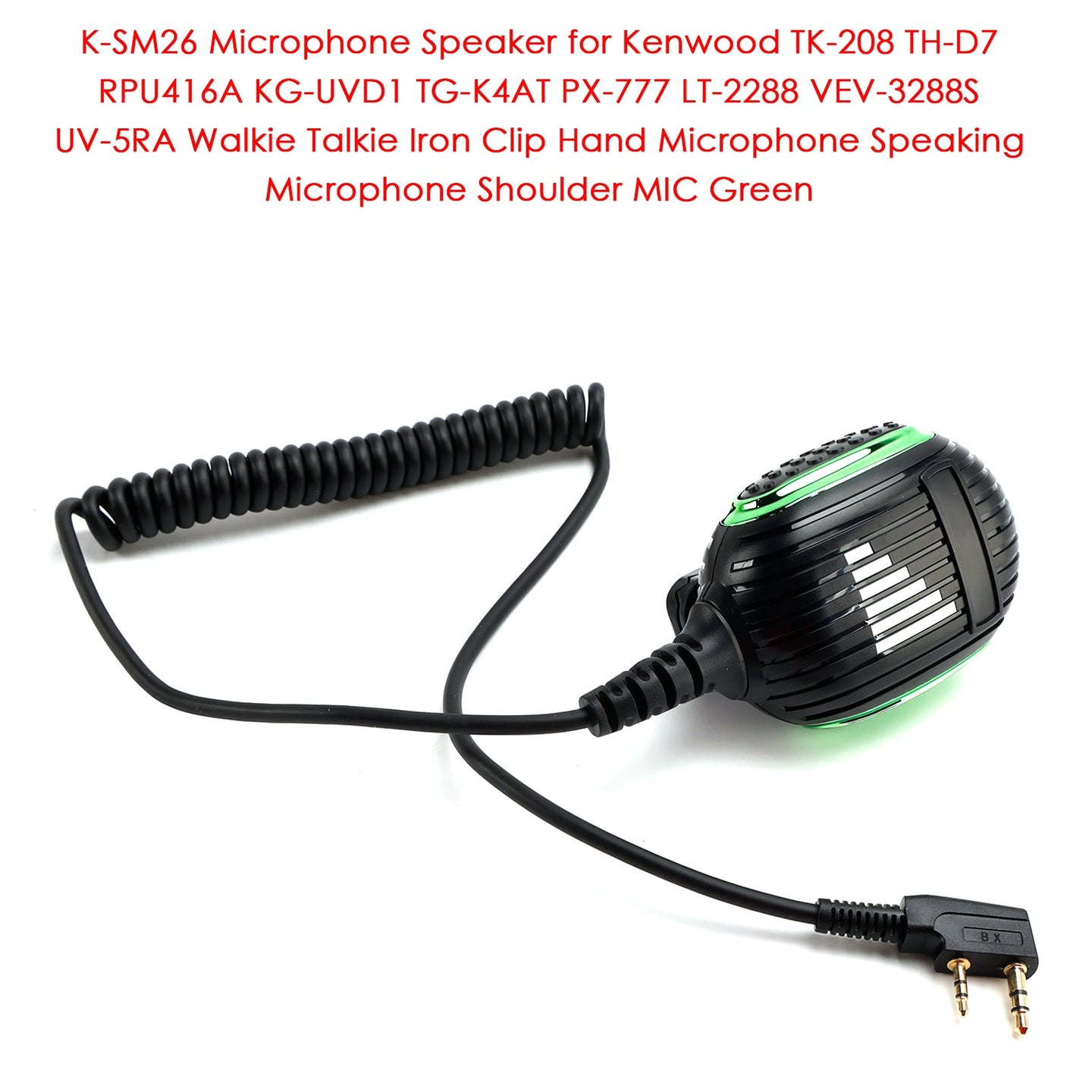 K-SM26 Microphone Speaker for TK-208 TH-D7 RPU416A KG-UVD1 TG-K4AT PX-777 Gold