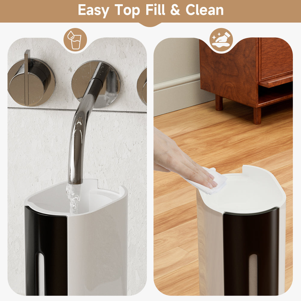 Large Room Humidifier with UV-C - Ultra-Quiet for Bedroom, 9L Tank, 3 Mist Settings