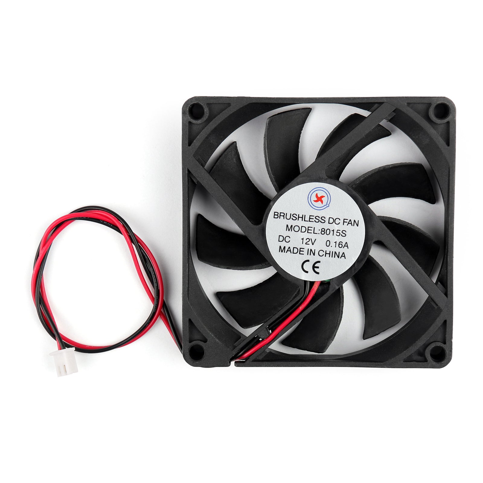 1Pcs DC Brushless Cooling PC Computer Fan 12V 8015s 80x80x15mm 0.16A 2 Pin Wire