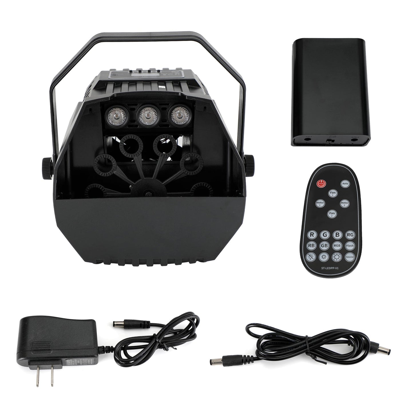 RGB LED Bubble Machine with Remote – Automatic Stage Effect Party Light