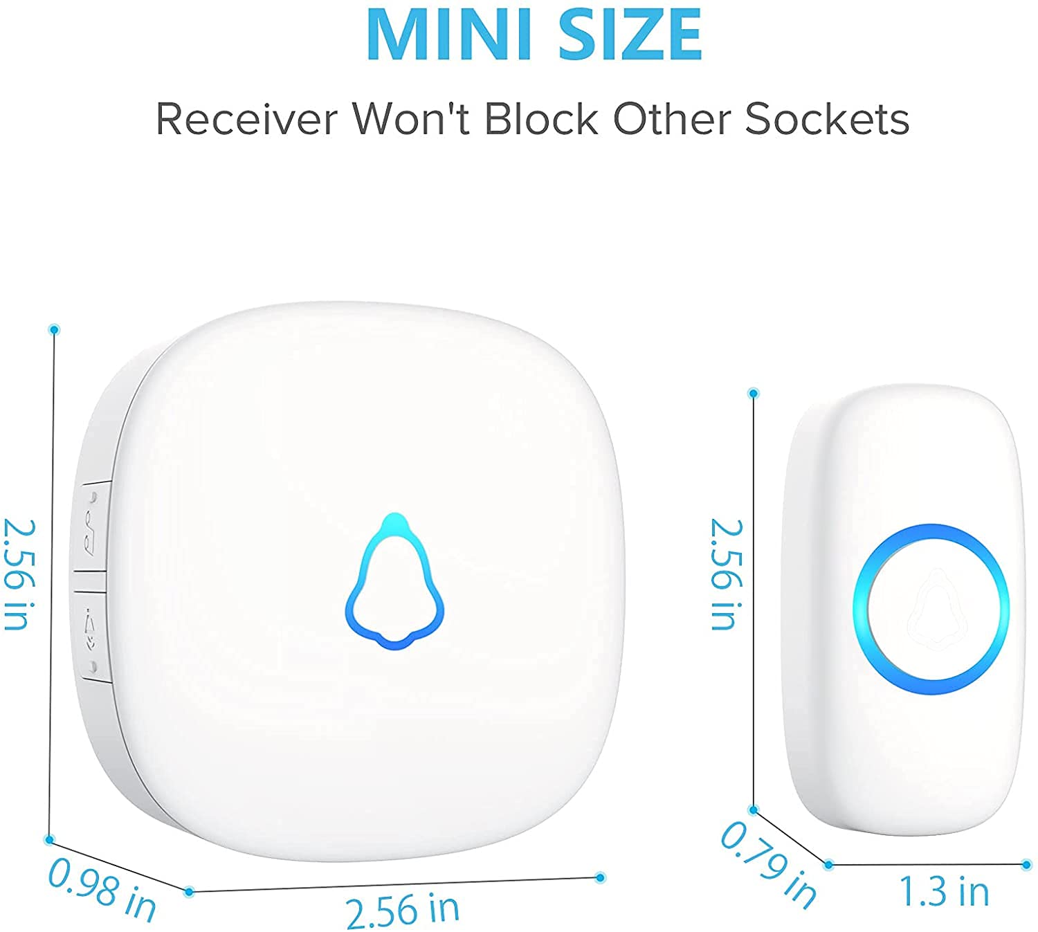 Wireless Doorbell — Pre-Paired, No Wi-Fi, 1,300 ft Range