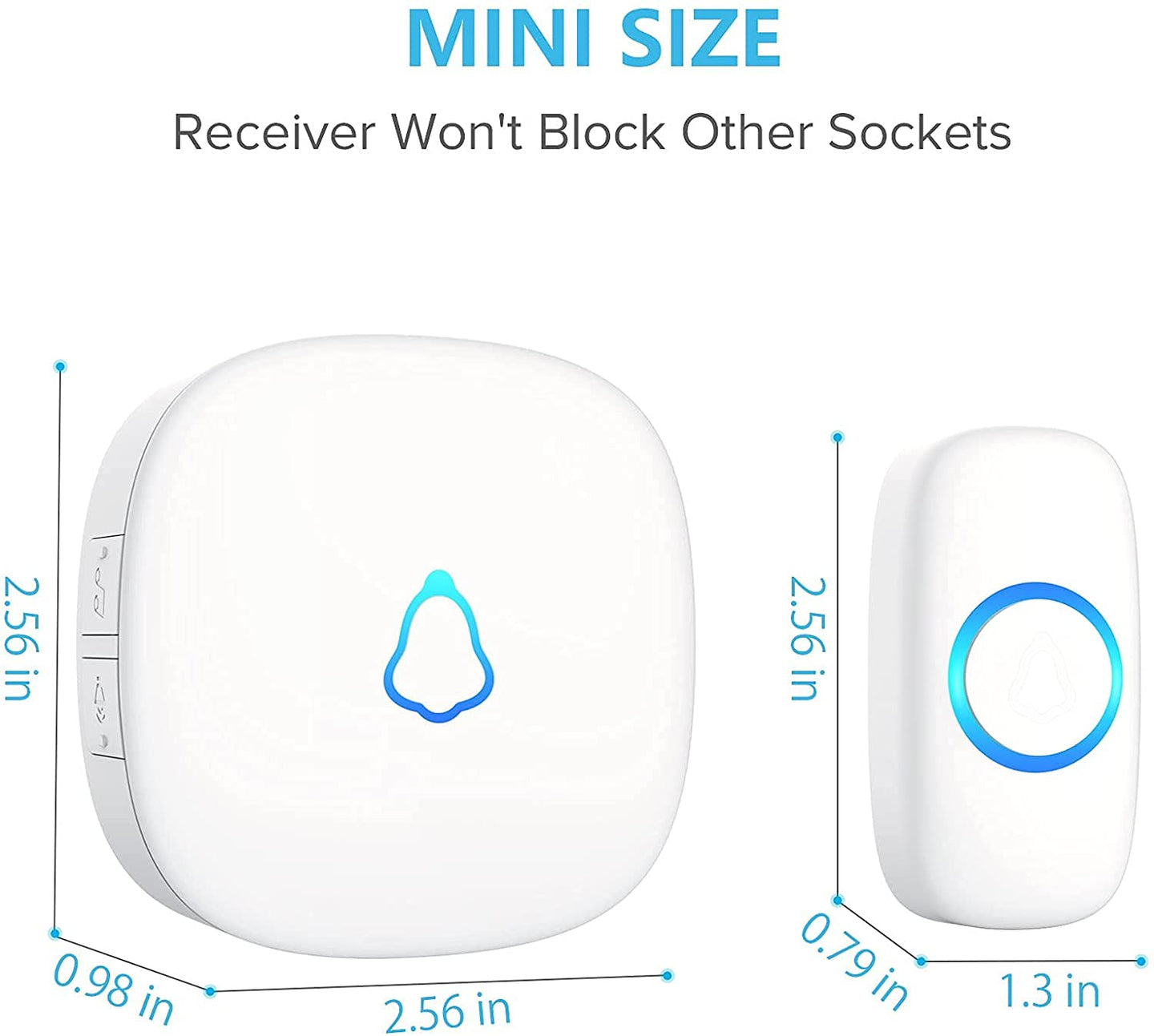 Wireless Doorbell — Pre-Paired, No Wi-Fi, 1,300 ft Range