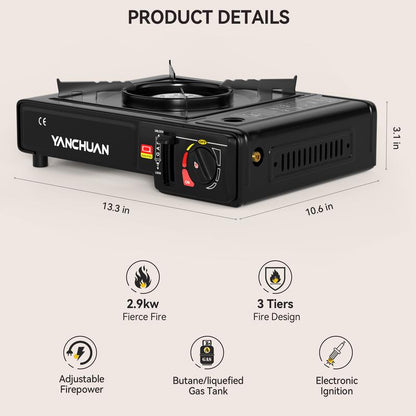 2900 Watt Portable Indoor Outdoor Camping Stove