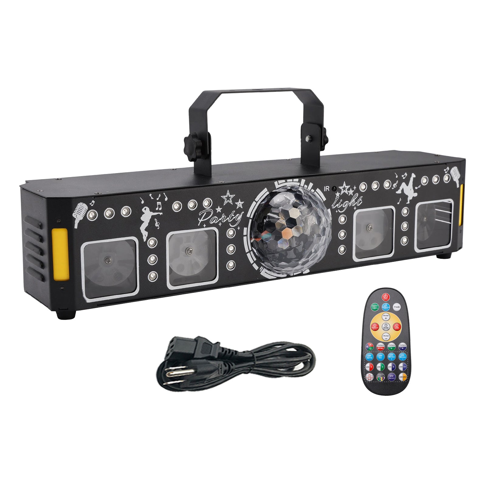 5In1 96 Picture Laser Magic Ball UV Strobe Projection Light With Remote Control