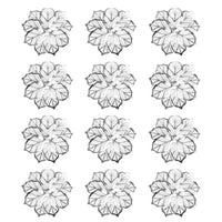 6-12PCS Napkin Rings Flower Napkin Holder Napkin Buckle, 12PCS Flowers