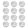 6-12PCS Napkin Rings Flower Napkin Holder Napkin Buckle, 12PCS Flowers