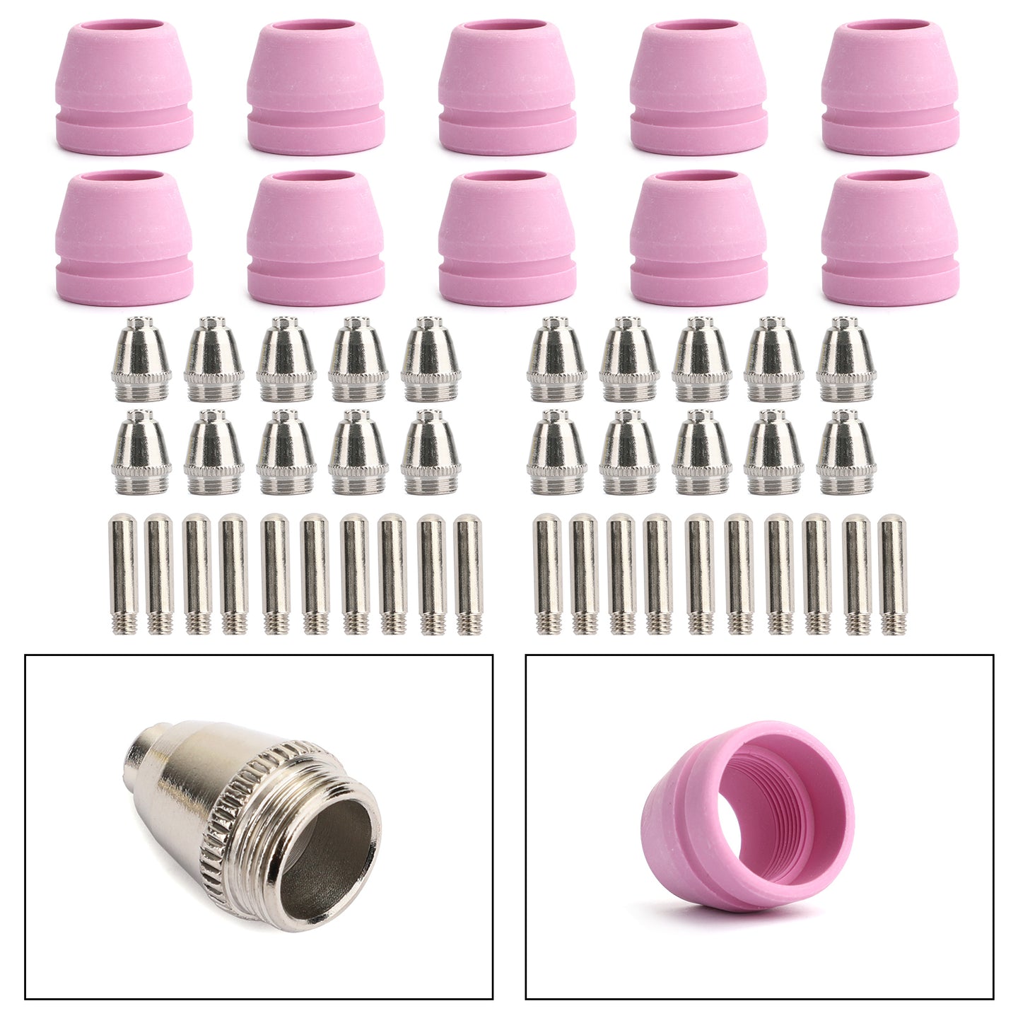 50Pcs Plasma Cutter Consumables AG-60 SG-55 Plasma Torch Cutting
