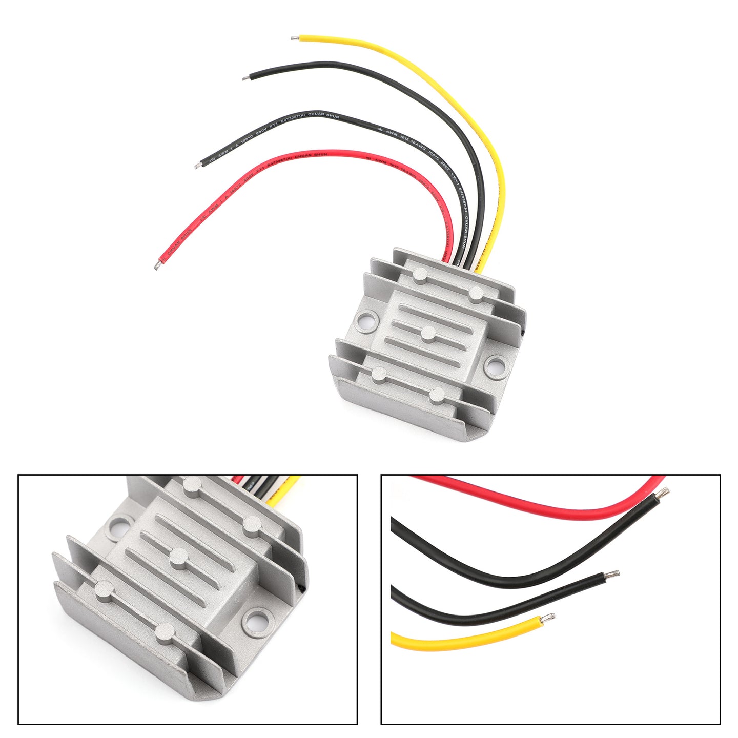 WaterProof 12V/24V to 5V 10A 50W Step Down DC/DC Power Converter Regulator US