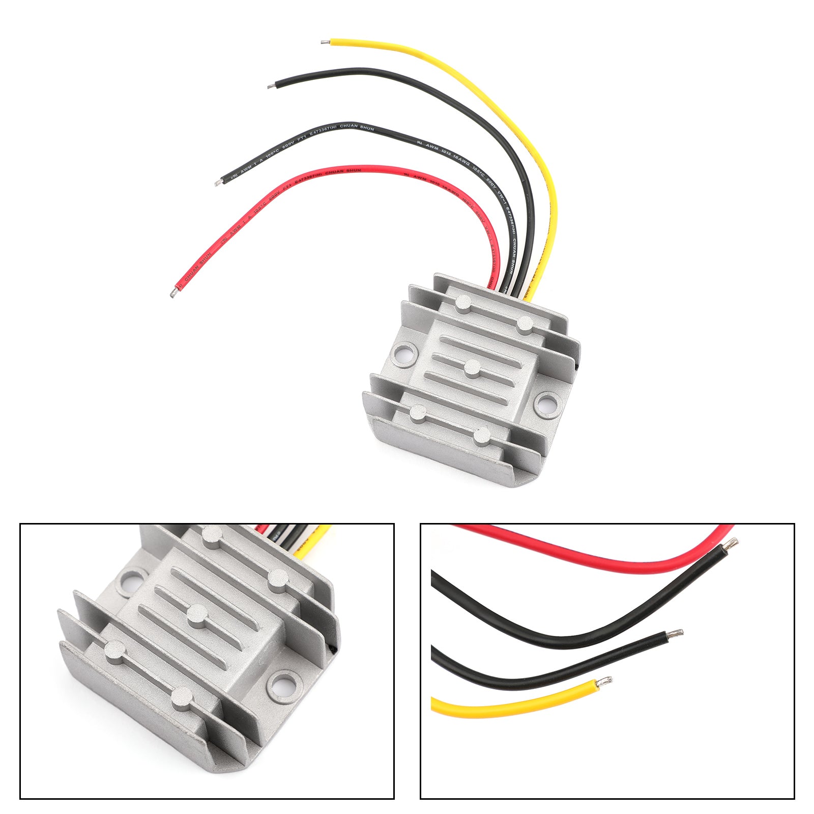 WaterProof 12V/24V to 5V 10A 50W Step Down DC/DC Power Converter Regulator US