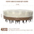 420D Heavy Duty Circular Waterproof Patio Furniture Cover – Outdoor Table & Chair Protection, 239x58cm