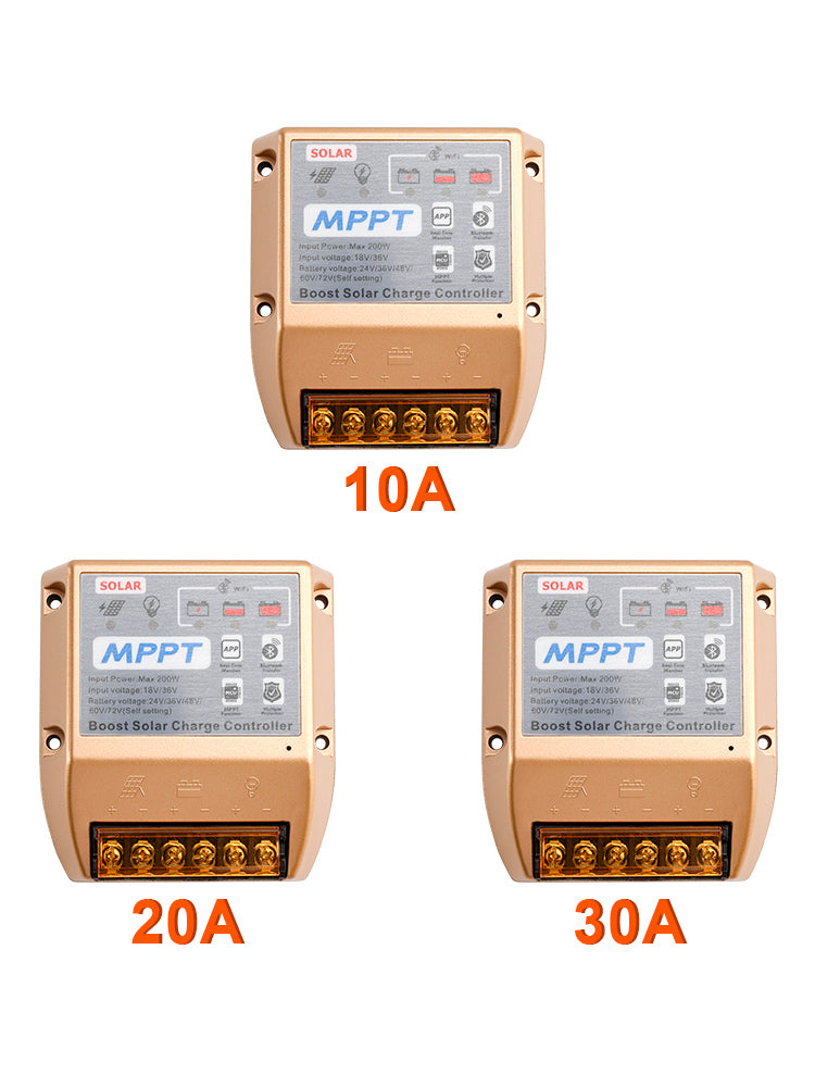 10A/20A/30A Boost MPPT Solar Controller 24-72V Solar Electric Vehicle Charging