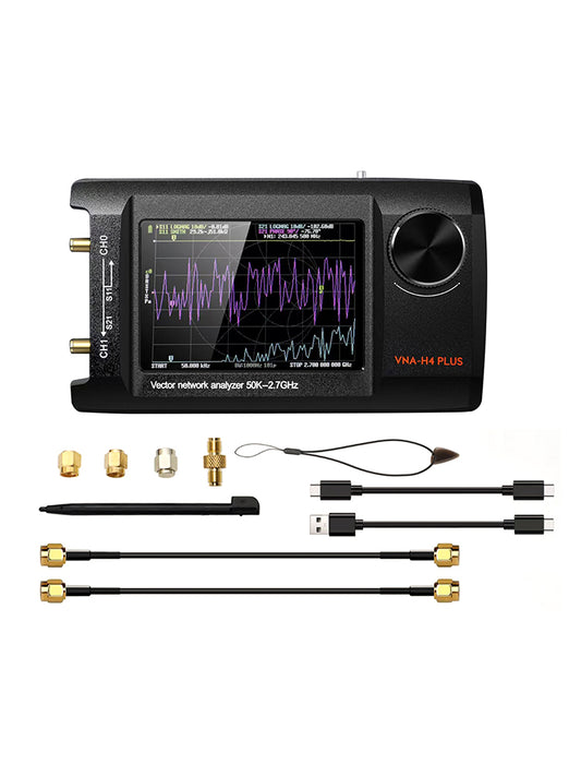 NanoVNA-H4 4" LCD 50KHz~2.7GHz VNA HF VHF UHF UV Vector Network Analyzer