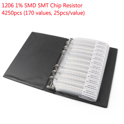0201 0805 1206 0402 0603 1% SMD SMT Chip Resistor 170 Values Sample Book DIY UE