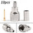 10Pcs Mini-UHF Male Crimps Connector For RG-58/U Cable  Radio Antenna US