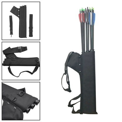 Archery 3 Tube Arrow Quiver Holder Waist/Shoulder Bag Hunting