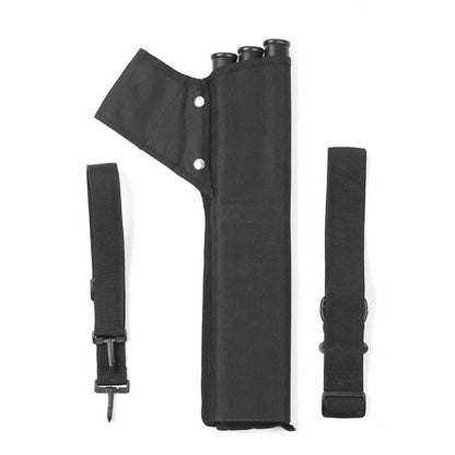 Archery 3 Tube Arrow Quiver Holder Waist/Shoulder Bag Hunting