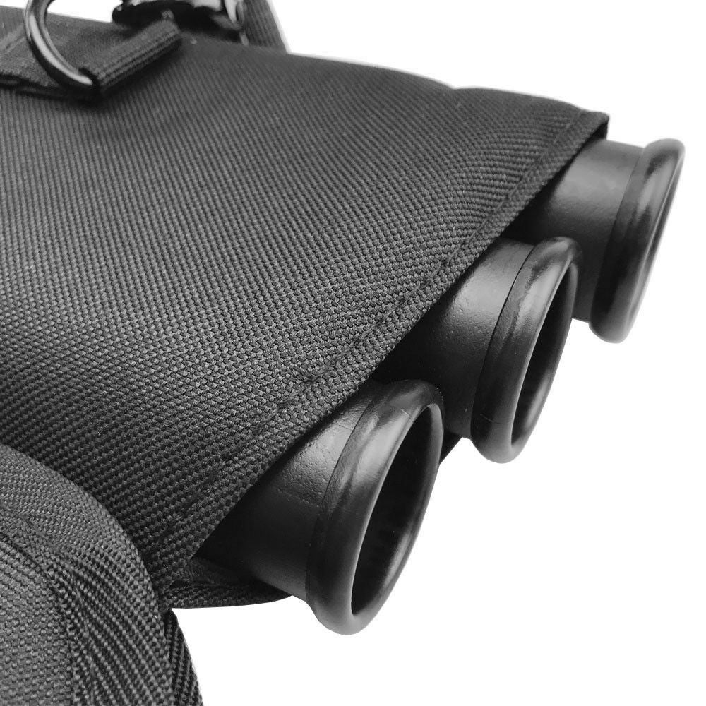 Archery 3 Tube Arrow Quiver Holder Waist/Shoulder Bag Hunting