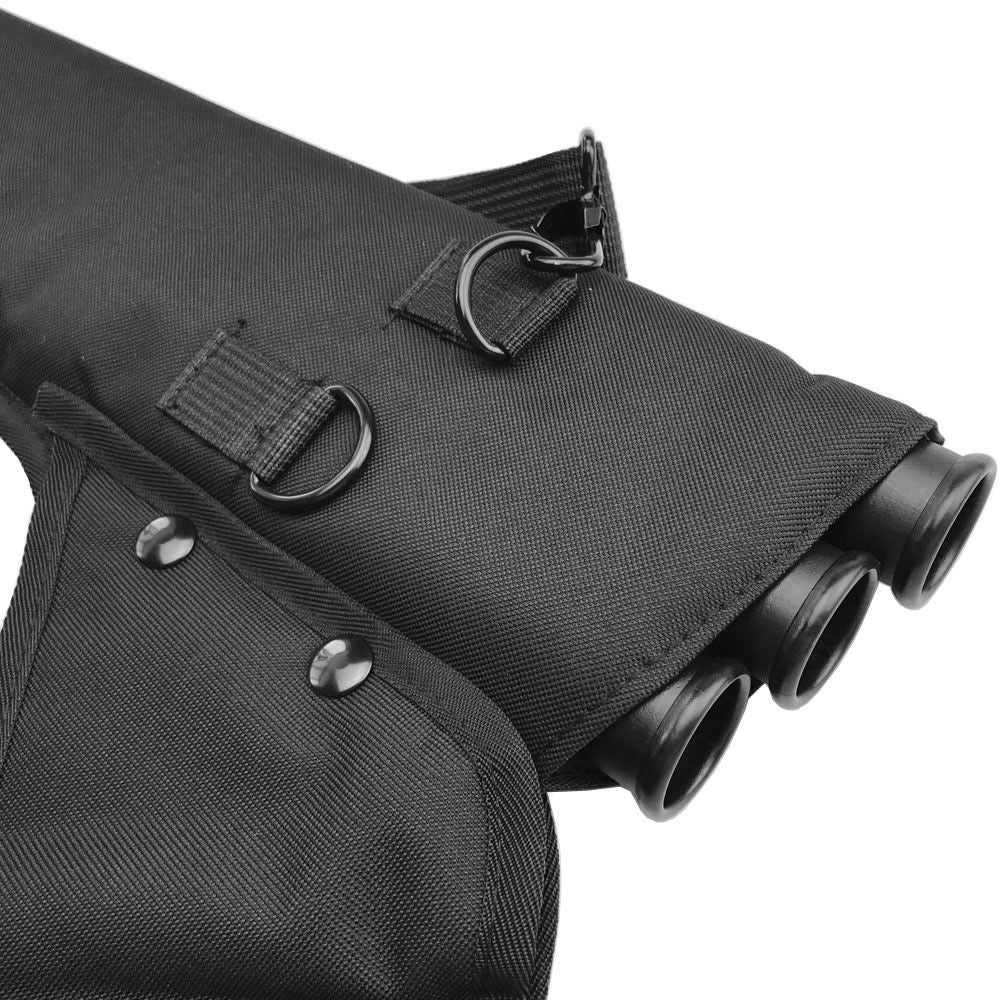 Archery 3 Tube Arrow Quiver Holder Waist/Shoulder Bag Hunting