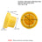 5x Replacement YELLOW SPOUT CAP Top For BLITZ Fuel GAS CAN 900302 900092 900094