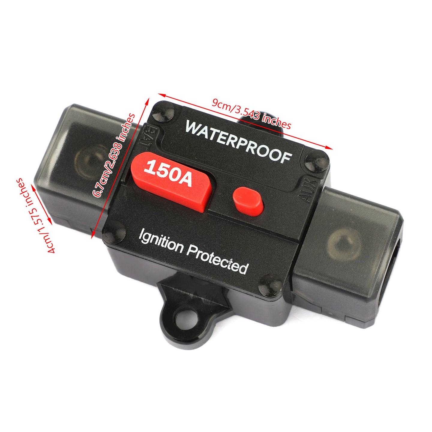 150A Circuit Breaker Ignition Protected Inline Reset Replace Fuse For Car Marine 150A Circuit Breaker Ignition Inline Automatic Reset Fuse For Car Audio Marine 150A AMP Circuit Breaker Ignition Inline Replace Reset Fuse For Car Audio Marine