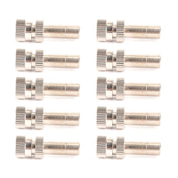 10X Misting Nozzles Water Mister Sprinkle For Cooling System 0.012" Quick plug