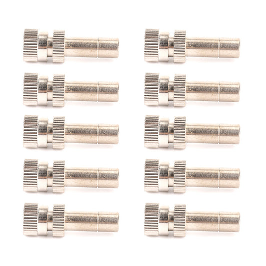 10X Misting Nozzles Water Mister Sprinkle For Cooling System 0.012" Quick plug