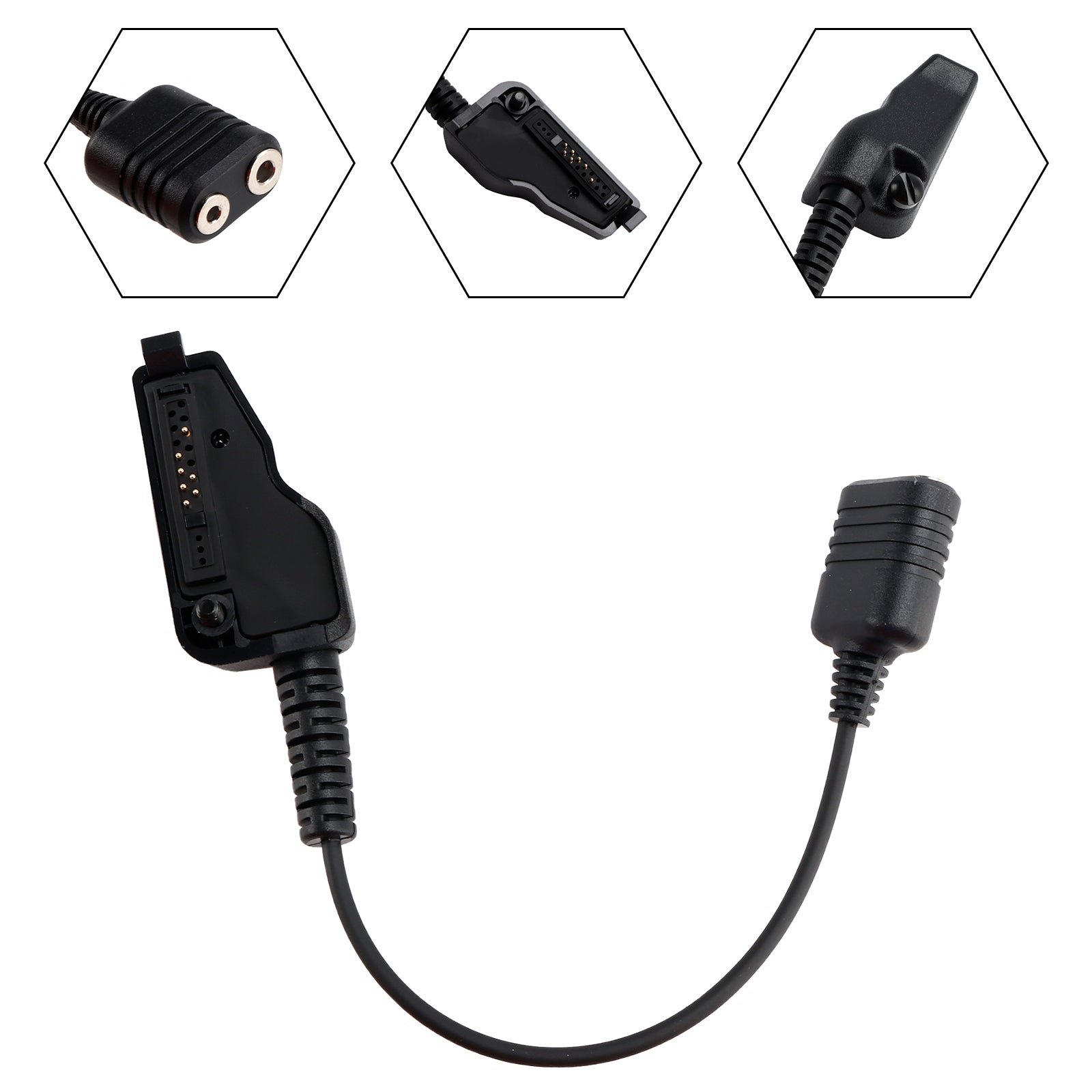 K Interface Headset Port Converter Cable for TK290 TK3180 TK380 TK480 TK481 TK490