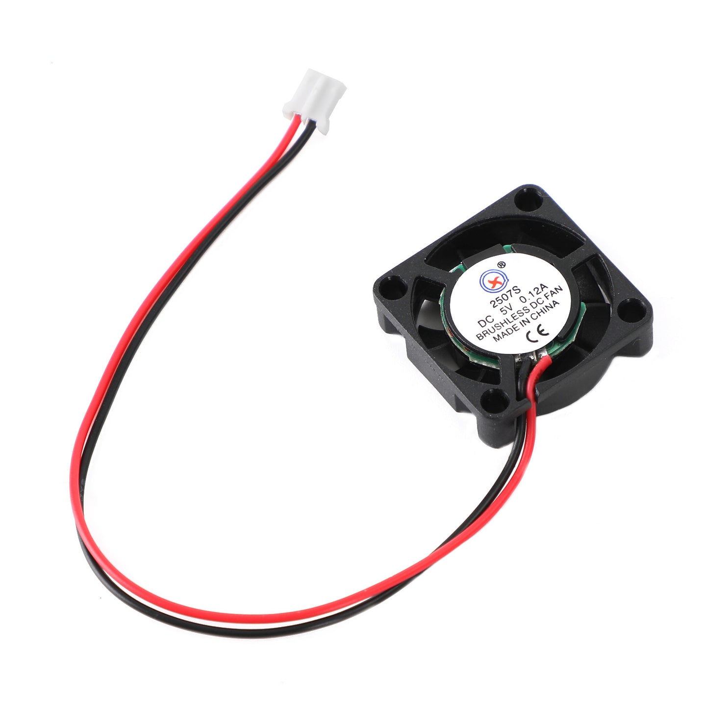 2 Pin Wire 1Pc Brushless DC Cooling Blower Fan 5V 0.12A 2507S 25x25x7mm
