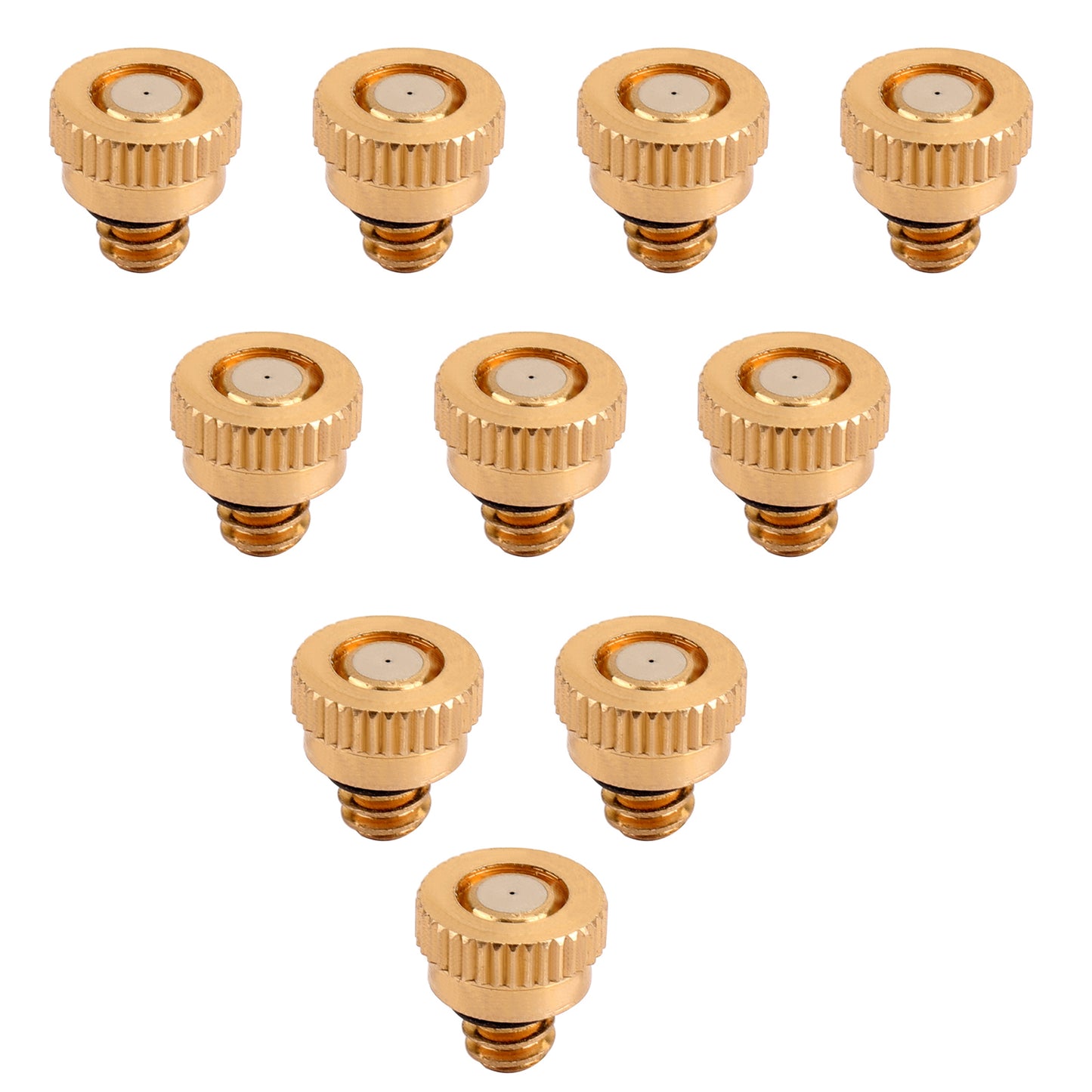 10-50pcs Brass Misting Nozzles Water Mister Sprinkle For Cooling System 0.016
