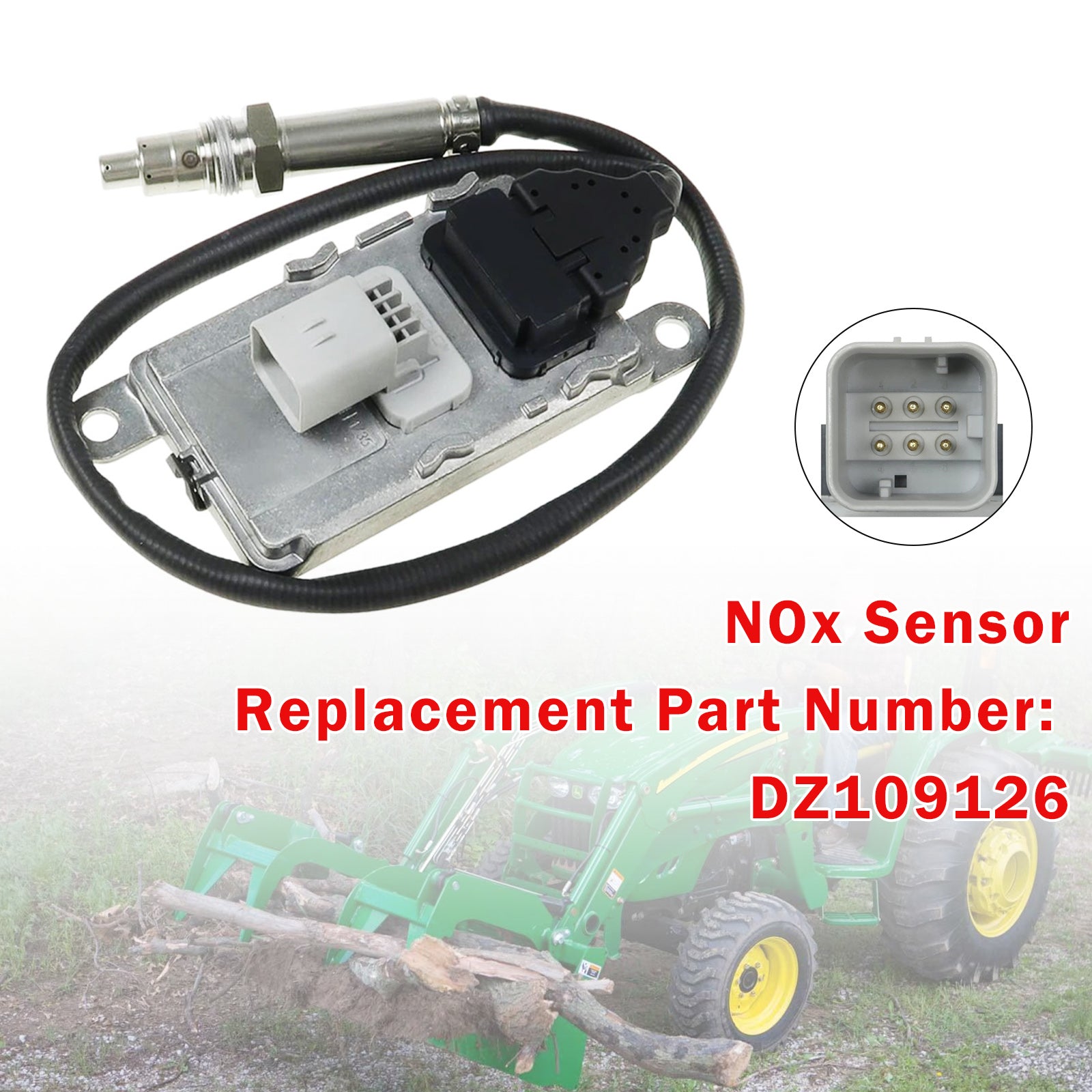 DZ109126 Nitrogen Oxide Sensor NOX Sensor Fits For John Deere Loader