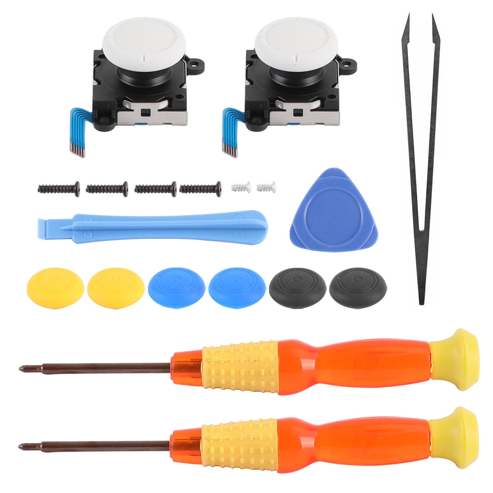 Repair Set with 3D Analog Sensor Stick + Tool 19in1 Fit for Switch Lite Joystick