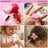 Toddler Makeup Table with Mirror and Chair Kids Vanity Set with Blowdryer for 3+