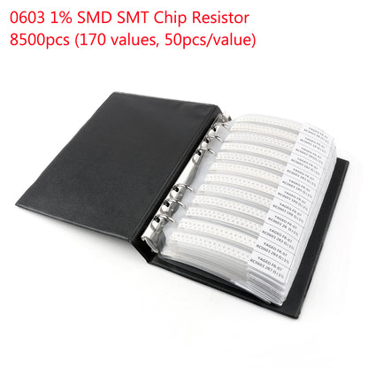 0201 0805 1206 0402 0603 1% SMD SMT Chip Resistor 170 Values Sample Book DIY UE