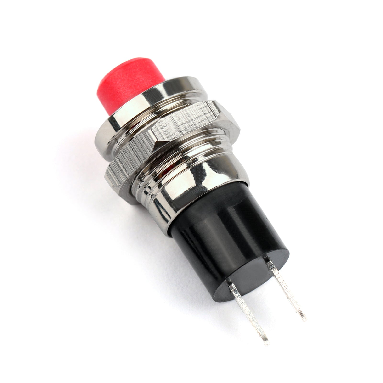 4Pcs RED New Mini Push Button SPST Momentary N/O OFF-ON Switch 10mm Red For Car