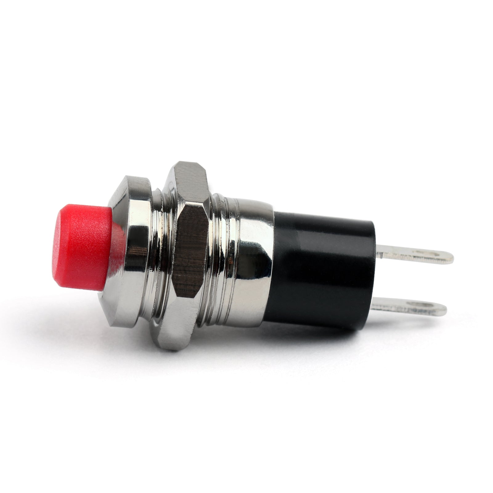 4Pcs RED New Mini Push Button SPST Momentary N/O OFF-ON Switch 10mm Red For Car