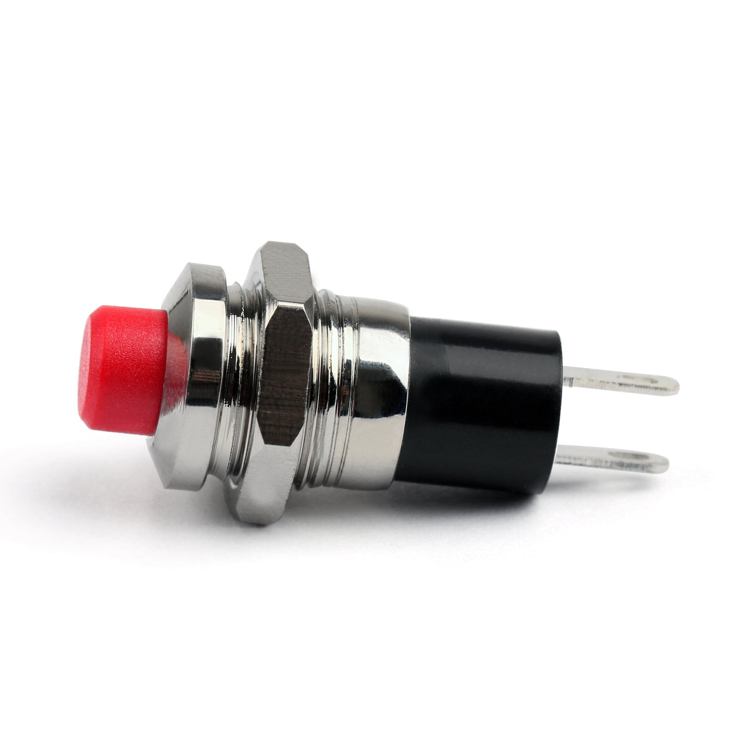 4Pcs RED New Mini Push Button SPST Momentary N/O OFF-ON Switch 10mm Red For Car