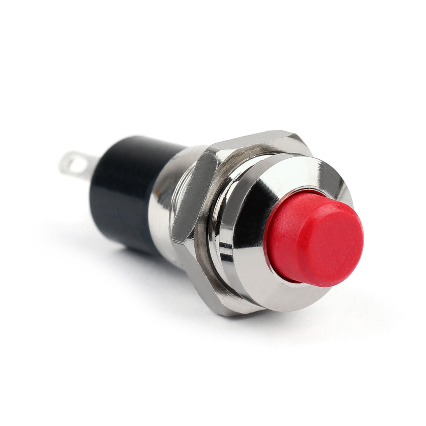 4Pcs RED New Mini Push Button SPST Momentary N/O OFF-ON Switch 10mm Red For Car