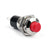 4Pcs RED New Mini Push Button SPST Momentary N/O OFF-ON Switch 10mm Red For Car
